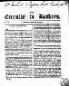 Bankers' Circular Friday 20 March 1835 Page 1
