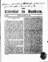 Bankers' Circular Friday 18 March 1836 Page 1