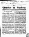Bankers' Circular Friday 29 July 1836 Page 1