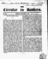 Bankers' Circular Friday 06 January 1837 Page 1