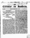Bankers' Circular Friday 17 February 1837 Page 1