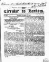 Bankers' Circular Friday 17 March 1837 Page 1