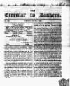 Bankers' Circular Friday 11 May 1838 Page 1