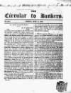 Bankers' Circular Friday 18 May 1838 Page 1