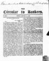Bankers' Circular Friday 11 January 1839 Page 1