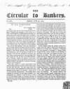 Bankers' Circular Friday 28 June 1839 Page 1