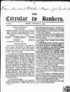 Bankers' Circular Friday 17 January 1840 Page 1