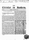 Bankers' Circular Friday 31 January 1840 Page 1