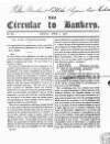 Bankers' Circular Friday 03 April 1840 Page 1