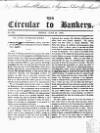 Bankers' Circular Friday 26 June 1840 Page 1