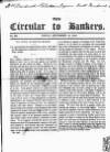 Bankers' Circular Friday 18 September 1840 Page 1