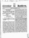 Bankers' Circular Friday 25 September 1840 Page 1