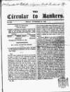 Bankers' Circular Friday 20 November 1840 Page 1