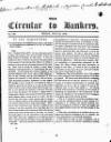Bankers' Circular Friday 22 July 1842 Page 1