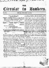 Bankers' Circular Friday 13 January 1843 Page 1