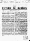 Bankers' Circular Friday 01 September 1843 Page 1