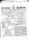 Bankers' Circular Friday 15 November 1844 Page 1