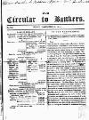 Bankers' Circular Friday 22 November 1844 Page 1