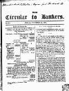 Bankers' Circular Friday 29 November 1844 Page 1