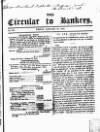 Bankers' Circular Friday 24 January 1845 Page 1