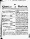 Bankers' Circular Friday 14 March 1845 Page 1
