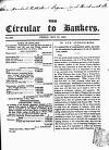Bankers' Circular Friday 16 May 1845 Page 1
