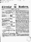 Bankers' Circular Friday 27 June 1845 Page 1