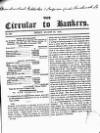 Bankers' Circular Friday 29 August 1845 Page 1