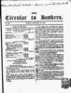 Bankers' Circular Friday 23 January 1846 Page 1