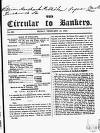 Bankers' Circular Friday 13 February 1846 Page 1