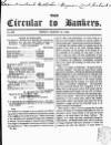 Bankers' Circular Friday 13 March 1846 Page 1