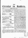 Bankers' Circular Friday 10 April 1846 Page 1