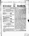 Bankers' Circular Friday 04 September 1846 Page 1