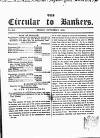 Bankers' Circular Friday 09 October 1846 Page 1