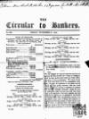 Bankers' Circular Friday 27 November 1846 Page 1