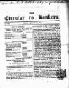 Bankers' Circular Friday 22 January 1847 Page 1