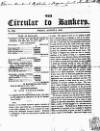 Bankers' Circular Friday 06 August 1847 Page 1