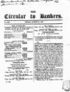 Bankers' Circular Friday 20 August 1847 Page 1