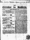 Bankers' Circular Friday 17 September 1847 Page 1
