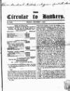 Bankers' Circular Friday 01 October 1847 Page 1