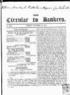 Bankers' Circular Friday 15 October 1847 Page 1