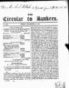 Bankers' Circular Friday 12 November 1847 Page 1