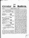 Bankers' Circular Friday 21 January 1848 Page 1