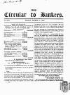 Bankers' Circular Friday 17 March 1848 Page 1