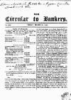 Bankers' Circular Friday 31 March 1848 Page 1