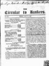 Bankers' Circular Friday 16 June 1848 Page 1