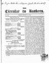 Bankers' Circular Friday 18 August 1848 Page 1