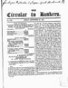 Bankers' Circular Friday 29 September 1848 Page 1