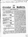 Bankers' Circular Friday 20 October 1848 Page 1