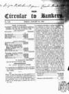 Bankers' Circular Friday 26 January 1849 Page 1